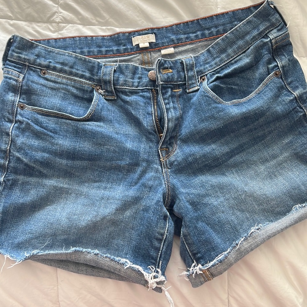 J. crew. Size 8. Jean shorts.